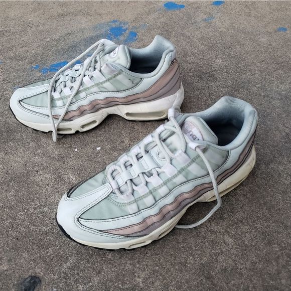 Nike Air Max 95 Moon Particle Silver White 307960-018 Women’s 8 Sneakers
